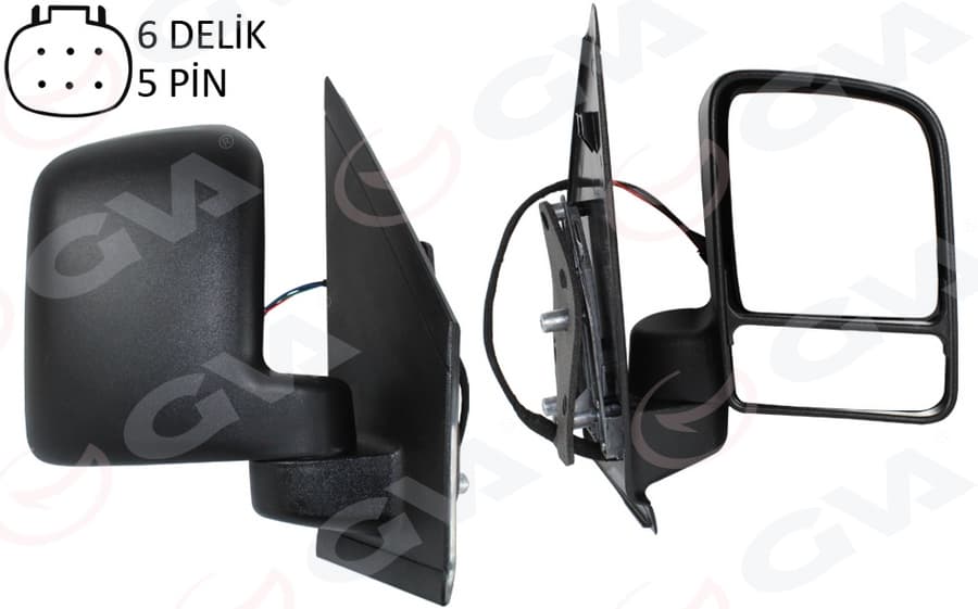 Diş Dikiz Aynasi Sağ Ford Connect 02> Elektrikli