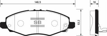 Ön Fren Balata Toyota Hilux Vigo 2.5L 2KDFTV KUN15 4x2 05-07