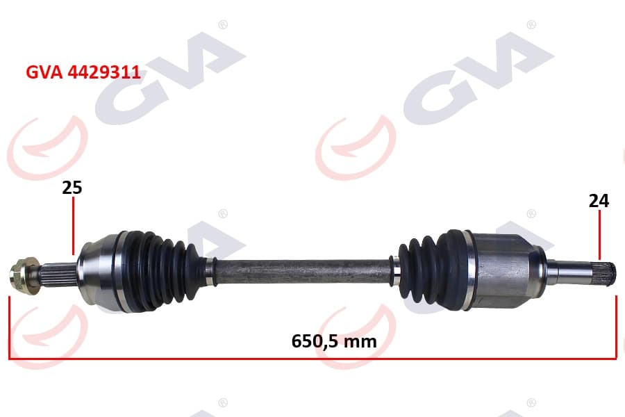 Komple Aks Ön Sol Egea 1.3 MJT MT 15- İç Aks Kafali