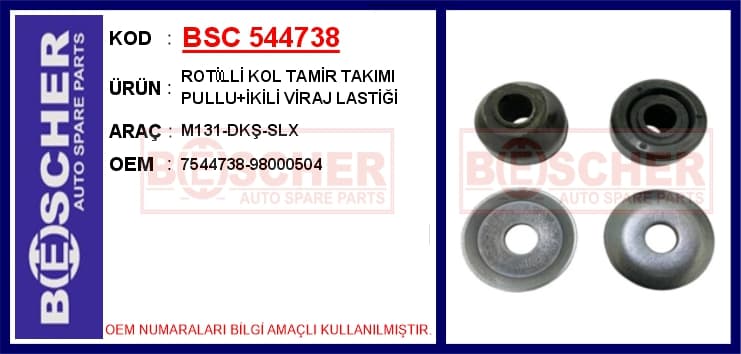 Rotilli Kol Tamir Takımı M131-DKŞ-SLX Pullu İkili Viraj Lastiği