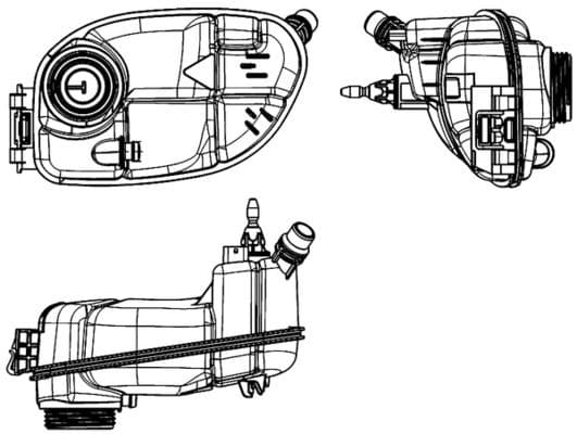 Radyatör Yedek Su Deposu Mercedes W176 W246 C117 X117 X156