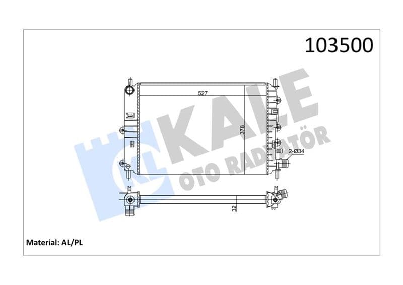 Motor Radyatörü Escort CLX 2 Sira Al PL Sistem