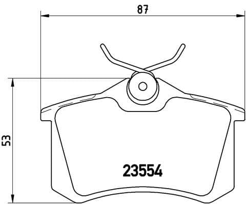 Arka Balata Fluence-Megane II-III-P207-P308-P307-Partner-Berlingo-C2-C3-C4-Crossland- Bora-Passat 97 >Golf IV-V-Polo 87x52.9x17