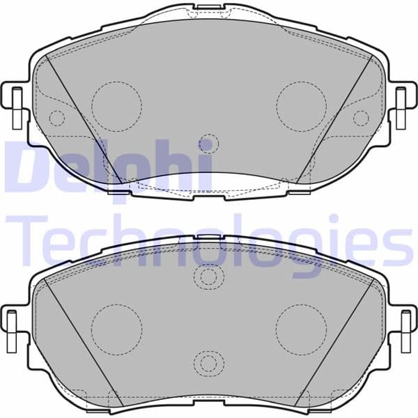 Ön Fren Balata Toyota Auris Corolla 1.33L 1.6L 1NR-Fe 1ZR-Fae NRE180 ZRE181 ZRE185 12-> / 1.4L 1ND-FTV NDE180 12->