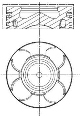 Motor Piston Segman STD 69.60 MM Doblo-Fiorino-Linea-Grande Punto-Astra 1.3D Mjet 1.3 Cdti Eur O 5