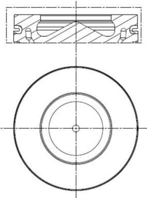 Piston Segman STD. 84.00mm BMW N47N F20 F21 F22 E90 E91 E92 E93 F30 F31 F34 F32 F33 F36 F07 F10 F1 1 E84 F25 F15