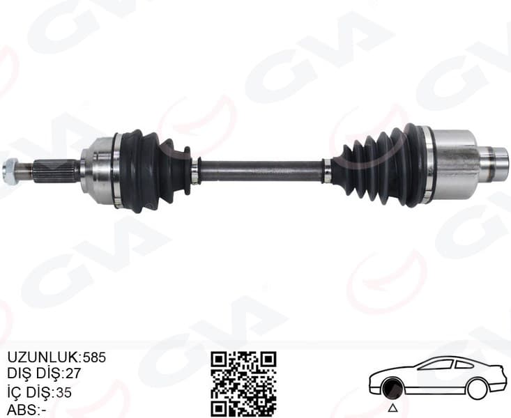 Ön Aks Komple Sağ Mondeo III 1.8 - 2.0 16V- 2.0TDCI 00>07