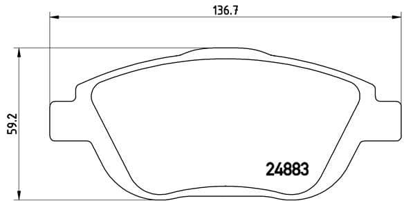 Ön Fren Balatası Corsa F 19> Crossland 17> Mokka 20> C3 II-III-Aircross 09> C4 14> 208 19> 2008 19> DS3 15> 15 İnç 283mm