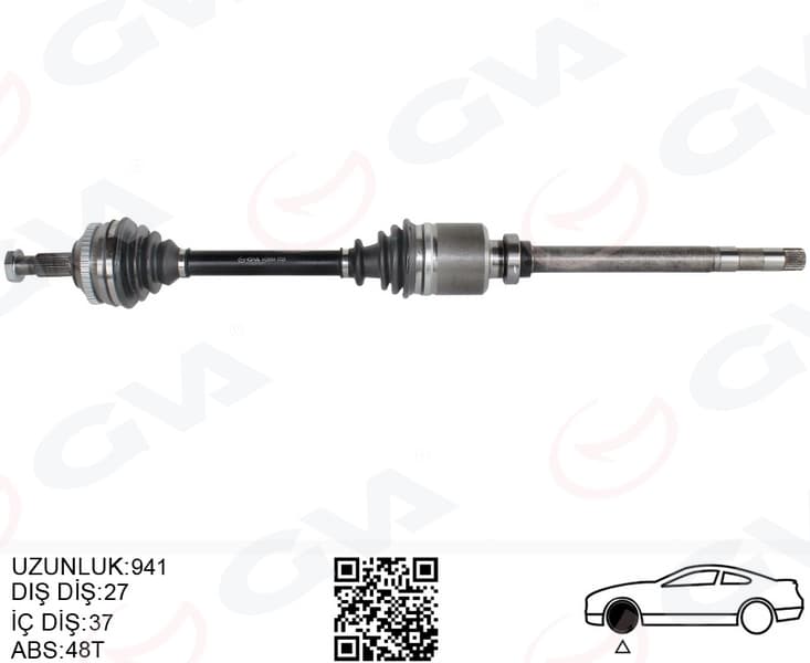 Komple Aks Sağ Ön Fiat Scudo 220P 1.9 TD 96-06 Absli