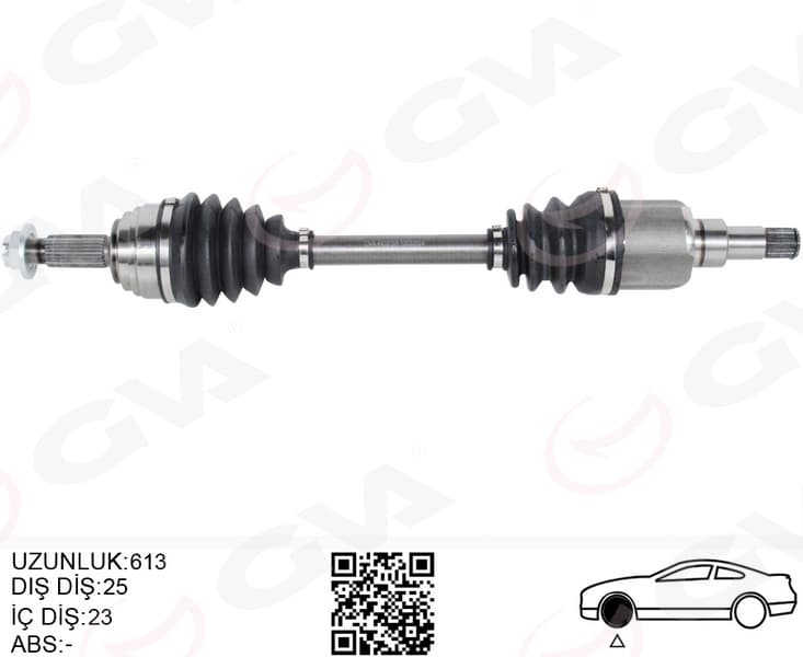 Ön Aks Komple Sol Ford Yeni Courier 17>1.5-1.6 TDCi -1.0 Ecoboost