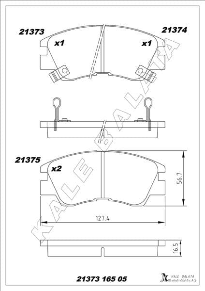 Balata Ön Auris 1.33 Dual-1.4-1.6-1.8 Hybrit 07 -