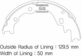 Arka Kampana Pabuç Balata Kia Besta 2.2L R2 92-98 / Mazda E2200 2.2L R2 RF 91->