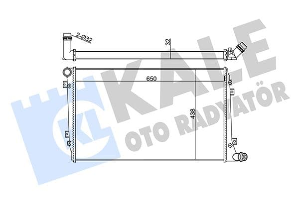 Su Radyatörü VW-Skoda-Seat-Audi-GOLF5-Jetta-Caddy-Passat-A3 04> BLS-BMM 1.9 TDI-2.0 TDI Lehimlenm İş