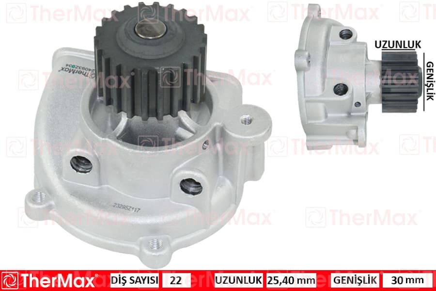 Devirdaim Su Pompası Mazda E2200 R2 / Kia Besta R2 2.2L 93-> / Suzuki Vitara 2.0L RF SV420D SQ420D 9 4-03