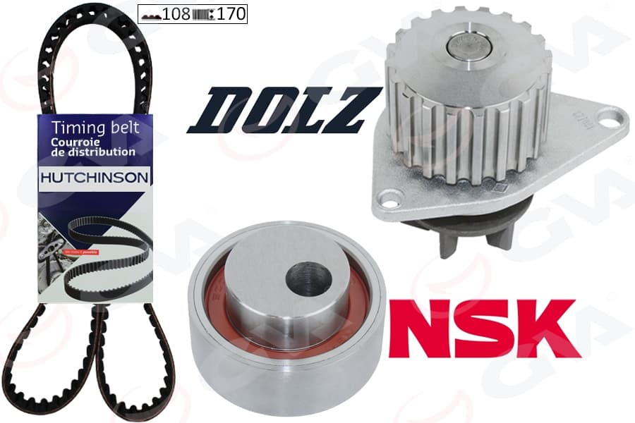 Devirdaimli Eksantrik Gergi Kiti 108x170 P106-206-306-307-405-Partner-Berlingo-Xsara-Saxo 1.4 TU3JP