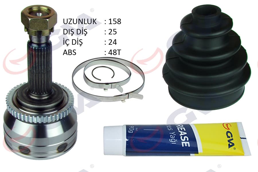Aks Kafası Diş Hyundai İ20 1.4L D4FC CRDi 08-15 Abs Li 25x24x52.4 - Abs 48 Diş