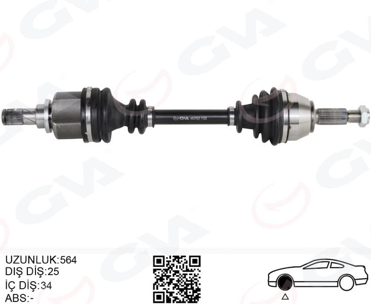 Ön Aks Komple Sol Ford Fiesta VI 1.0 Ecoboost 14> B-Max 14> 1.6TI
