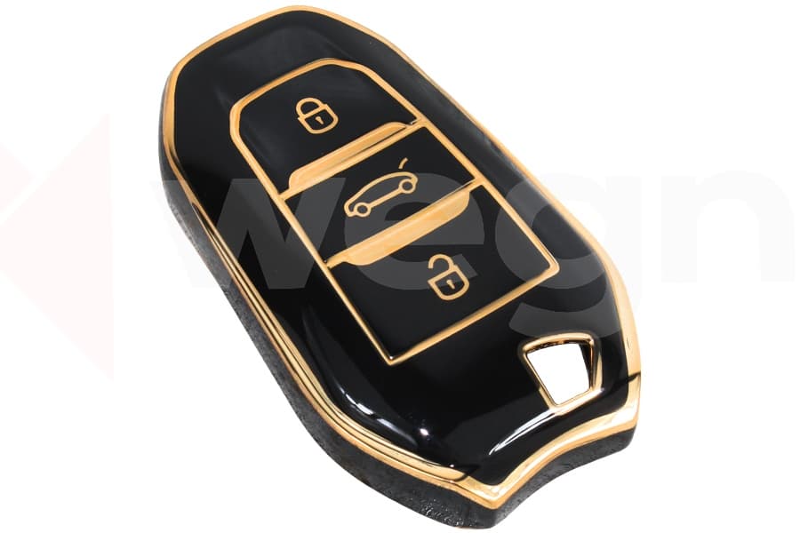 Kontak Anahtar Kumanda Koruyucu Kilif Tpu Silikon Siyah Citroen C5 Aircross-C3-C4-C-Elysee