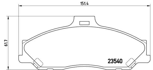 Ön Balata Ranger 2.5 D TD 4X4 99 > 3.0 TDCi 05 > Mazda B Serisi 2.5 D TD 98 > GDB3353