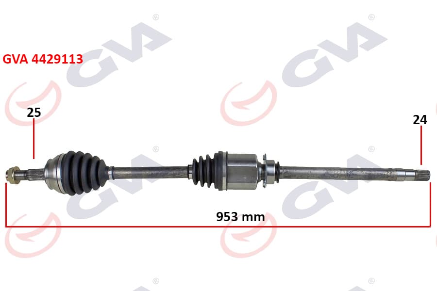 Komple Aks Sağ Fiorino 1.3 MTJ 07-13 953mm Aks Lale Li