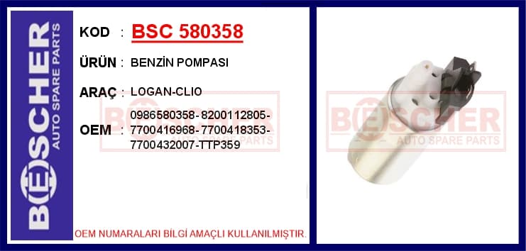 Benzin Pompası Logan-Clio