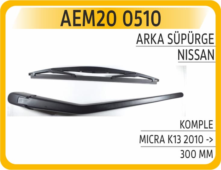 Arka Süpürge Komple Micra K13 2010 -> 300 MM
