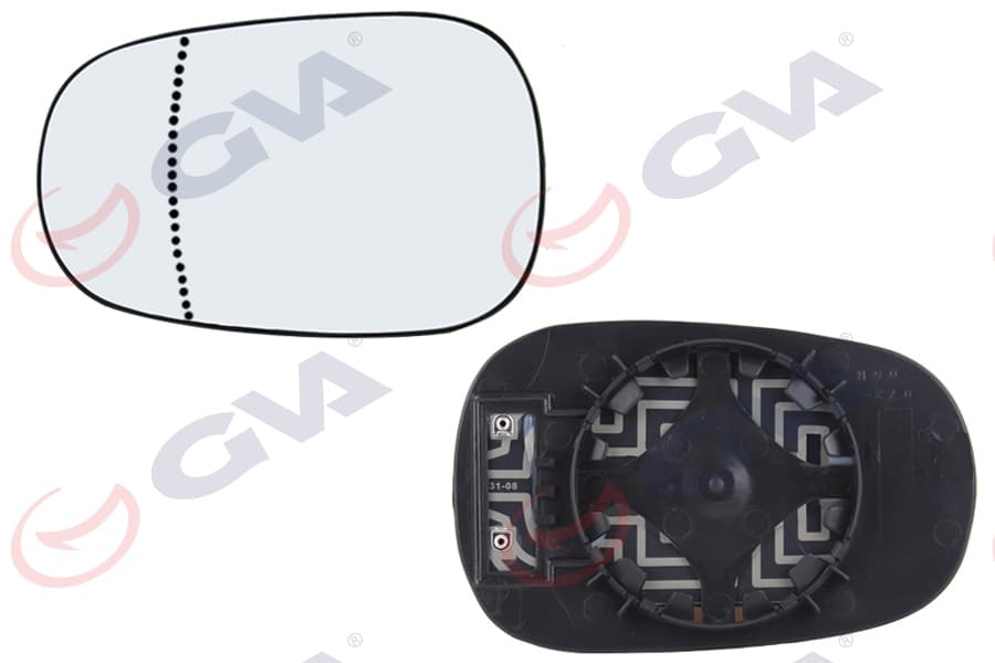 Ayna Camı Sol Clio I-II 94-05 -Logan 04>MEGANE I 96-03 İsitmali Asferik VM-6800GHL