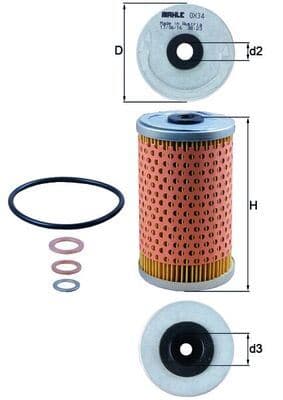 Yağ Filtresi Mercedes M102 W201 W123 S123 C123 W460 W461 W463 B601 B602