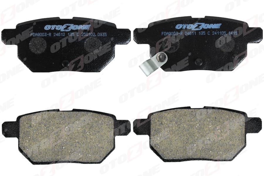 Arka Fren Balata Toyota Auris. Corolla 1.6L 1ZR-Fe ZRE151 07-11 / 1.33L 1NR-Fe NRE150 6 Vites 10->