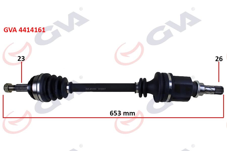 Komple Aks Sol Clio III 1.5 dCi 05- Logan 1.4-1.6-1.5 dCi 07- 653mm