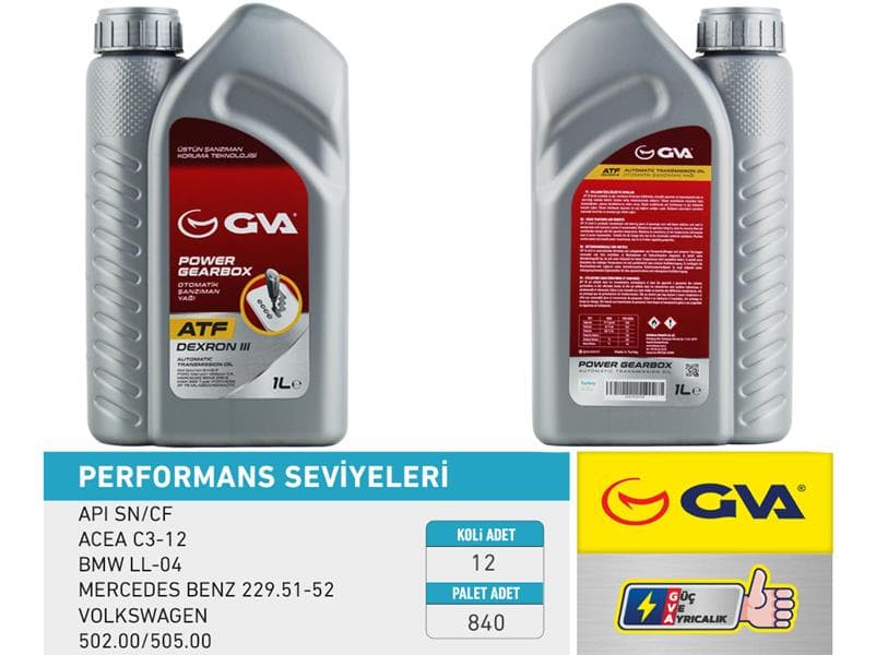 Otomatik Şanzıman Yağı Atf III 1 LT Platinum Dexron III Kırmızı