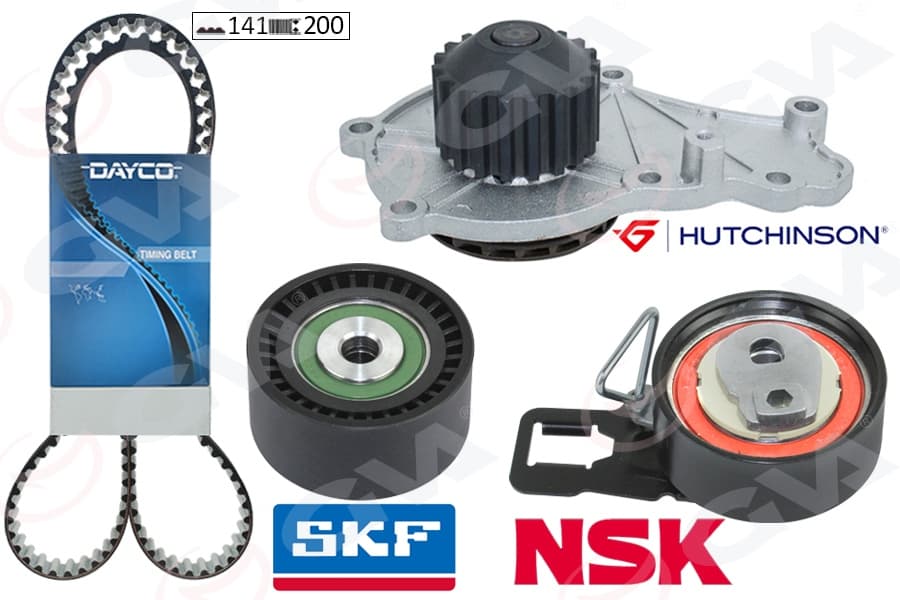 Devirdaimli Eksantrik Gergi Kiti 141 Diş P207-P208-P301-P308-P508-P2008-P3008-P5008 08> Partner-Be Rlingo-Rifter-Jumpy-C5-C4-DS4-C3-DS3-DS5-C-Elysee 1.6 HDi DV6C DV6DTED- Focus III 1.6 TDCi 11>COURİE