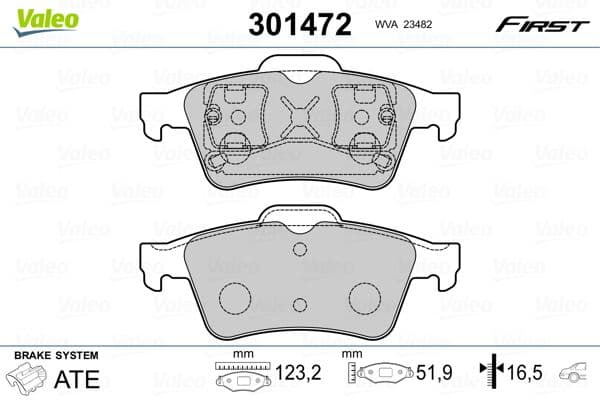 Arka Balata Renault Laguna II 01>07 Megane II 02>08 Latitude 11> Vectra C 03>FOCUS II 05>CONNECT 06> Cmax 06> Primera 02>
