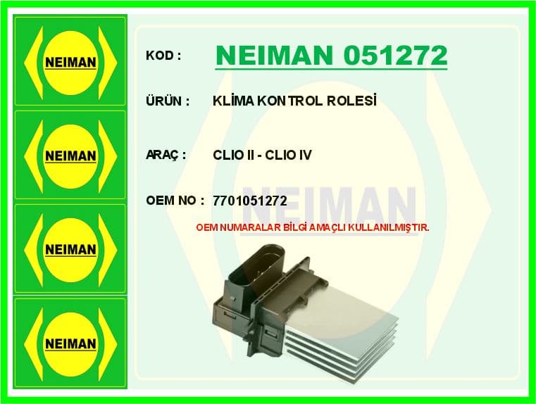 Klima Kontrol Role R.clio II-Clio IV 2010-