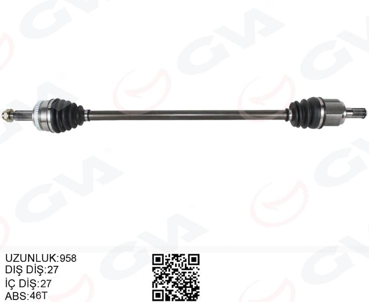 Komple Aks Ön Sağ Hyundai I30 GD 1.6 CRDi Absli 11-17