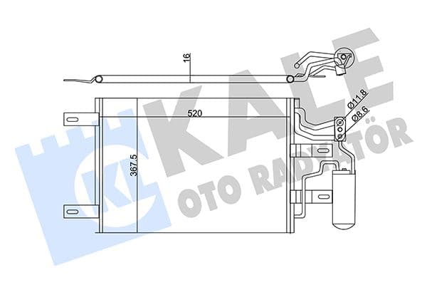 Klima Radyatörü Kondenseri Opel Meriva A 1.3 Cdti 1.6 Turbo Z16LET 1.7 Cdti 03> Al/pl/brz