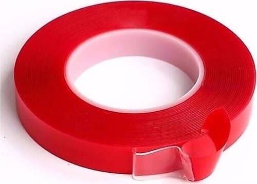 Çift Tarafli Bant 40mm X 5mt Kırmızı Şeffaf