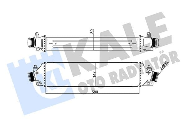 Turbo Radyatörü İntercooler Alfa Romeo Giulietta 10>20 1.4 TB 1.8 TB 2.0 JTDM