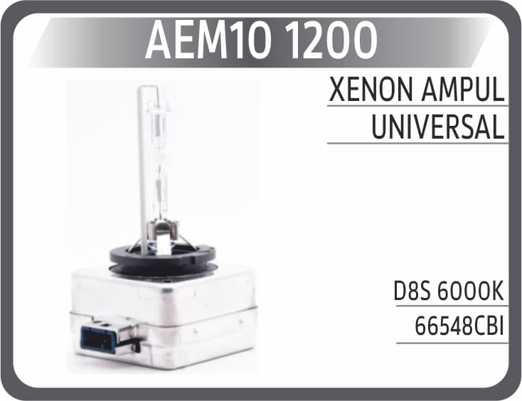 Xenon Ampul D8S 6000K