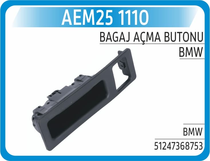 Bagaj Açma Dugmesi BMW F22 F23 F87 F30 F31 F34 F32 F33 F36 F82 F83 F10 F11 F18 F25 Kamera Delikli