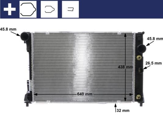 Motor Su Radyatörü Mercedes W204 S204 C204 C218 X218 W212 S212 C207 A207 X204