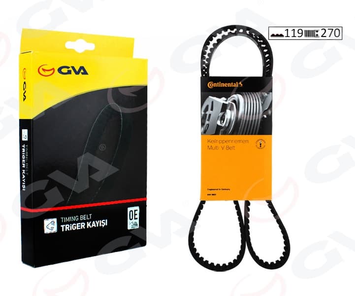 Triger Kayışı 119x27 Renault Clio IV 12>KANGOO III 08>DOKKER 12>LOGAN II 12>LODGY 12>SANDERO II 12> K9K 1.5 dCi . Mercedes OM607 W176 W246 W415 C117 X117 X156