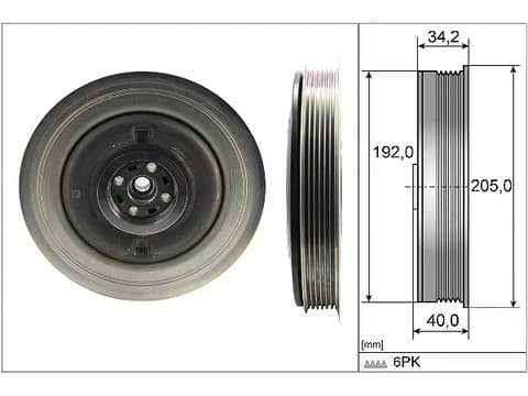 Krank Kasnagi Volvo S60 II 2.0 D2 15>18 S80 II D4 13>16 S90 II D3 16>18 V40 V70 III D2 13>16 XC40 2.0 D3 18>21 T4 Awd 14>