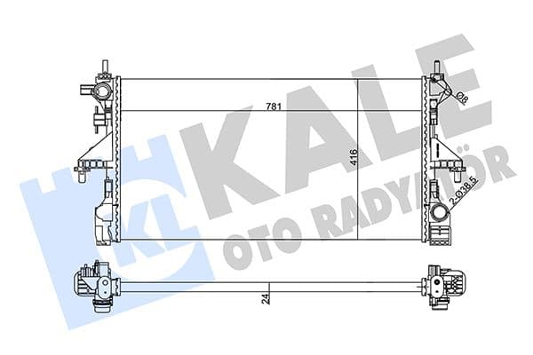 Radyatör Ducato Jumper Boxer 06- 2.0 Bluehdi Mechanical 780x416x24 1680410280-1629086780-16139965 80-RR606169