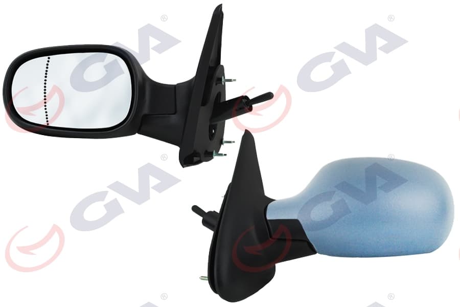 Diş Dikiz Aynasi Sol Megane 99> Mekanik Astarli Asferik 1 Fiş VM-129PAL