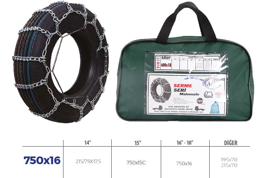 Patinaj Zinciri Minibüs Ve Kamyonet Serme 750x16 Zincir Ebatlari İçin Resime Bakiniz