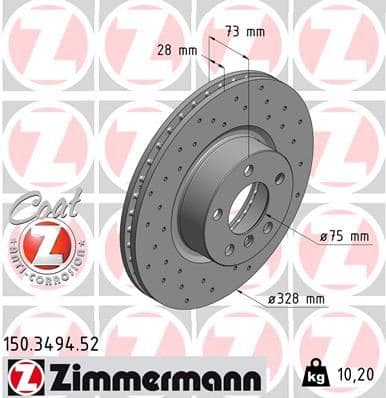 Fren Diski Ön BMW F25 F26 Delikli