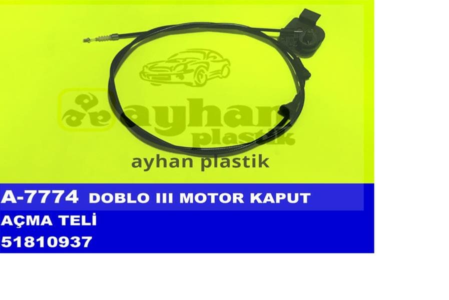 Motor Kaput Açma Teli Fiat Doblo III